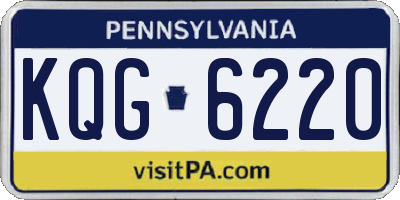 PA license plate KQG6220