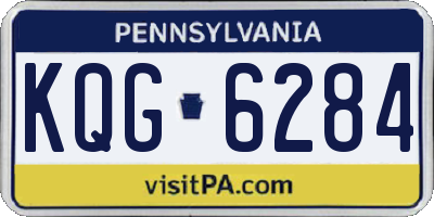 PA license plate KQG6284