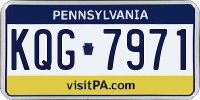 PA license plate KQG7971