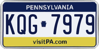 PA license plate KQG7979