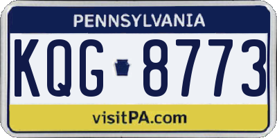 PA license plate KQG8773