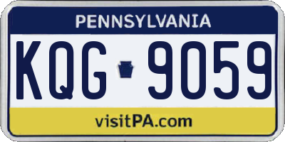 PA license plate KQG9059
