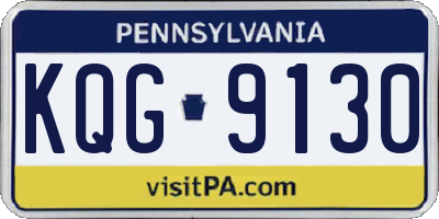 PA license plate KQG9130