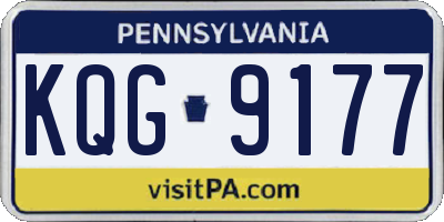 PA license plate KQG9177