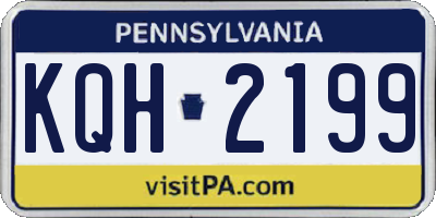 PA license plate KQH2199