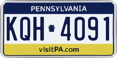 PA license plate KQH4091
