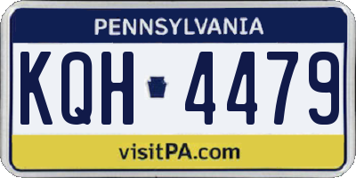PA license plate KQH4479