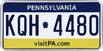 PA license plate KQH4480