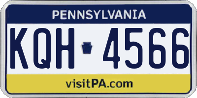 PA license plate KQH4566