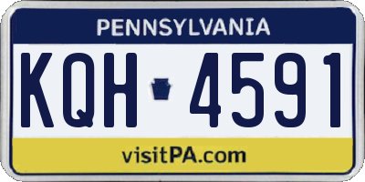 PA license plate KQH4591