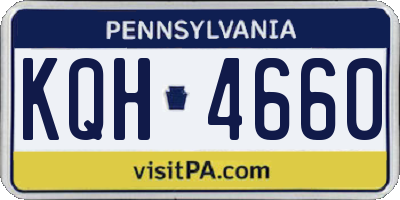 PA license plate KQH4660