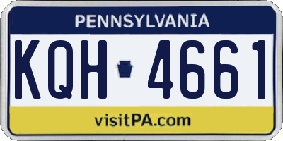 PA license plate KQH4661