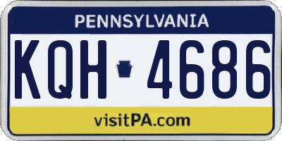 PA license plate KQH4686