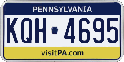 PA license plate KQH4695
