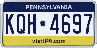 PA license plate KQH4697