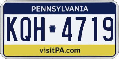 PA license plate KQH4719