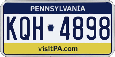 PA license plate KQH4898