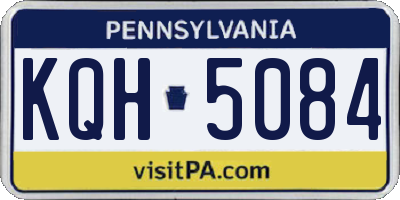 PA license plate KQH5084