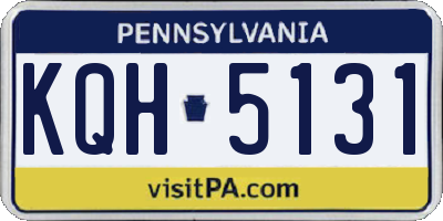 PA license plate KQH5131