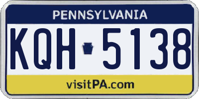 PA license plate KQH5138