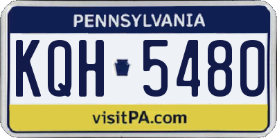 PA license plate KQH5480
