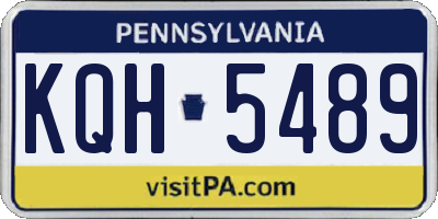 PA license plate KQH5489
