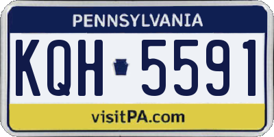 PA license plate KQH5591
