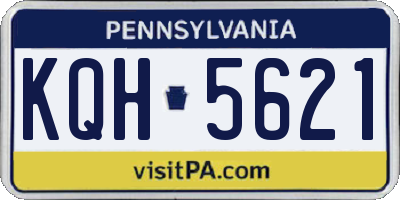 PA license plate KQH5621