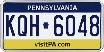 PA license plate KQH6048