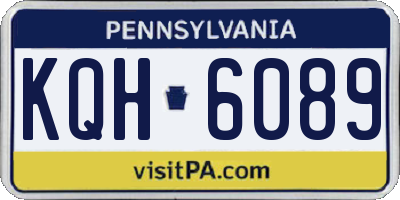 PA license plate KQH6089