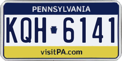 PA license plate KQH6141