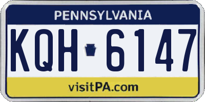 PA license plate KQH6147