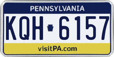 PA license plate KQH6157