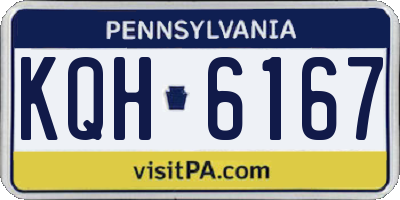PA license plate KQH6167