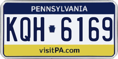 PA license plate KQH6169