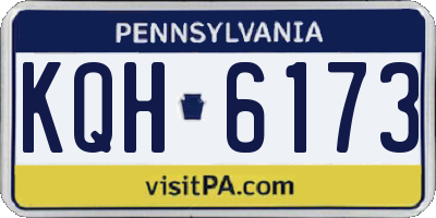 PA license plate KQH6173