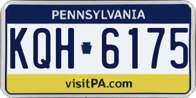PA license plate KQH6175