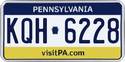 PA license plate KQH6228