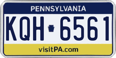 PA license plate KQH6561