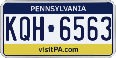 PA license plate KQH6563