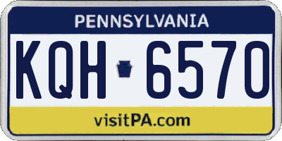 PA license plate KQH6570