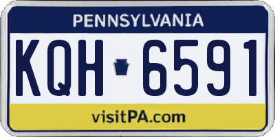 PA license plate KQH6591