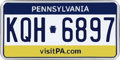 PA license plate KQH6897