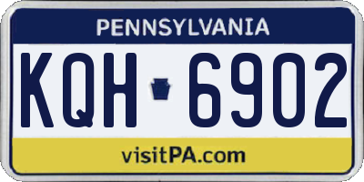 PA license plate KQH6902