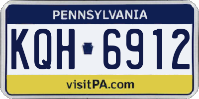 PA license plate KQH6912