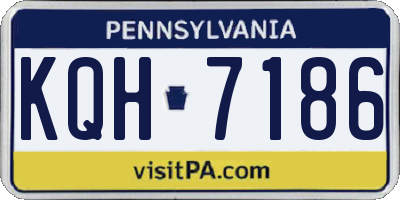 PA license plate KQH7186