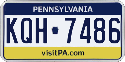 PA license plate KQH7486