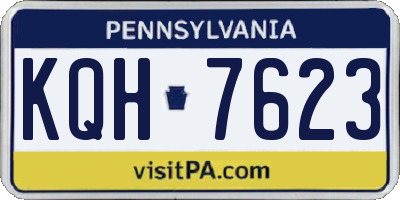 PA license plate KQH7623