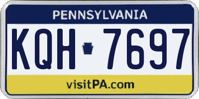 PA license plate KQH7697