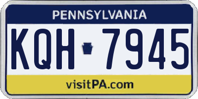 PA license plate KQH7945